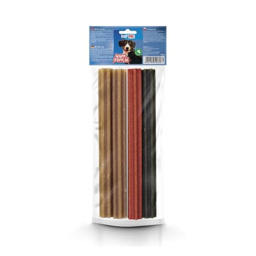 HAPPET® Dental Vegetarier XL mit Hundereis - 4 Stück - fleischlose Zahnarzt - Kalkreduzierend, Mundhygiene - für große Hunde aller Rassen von Happet