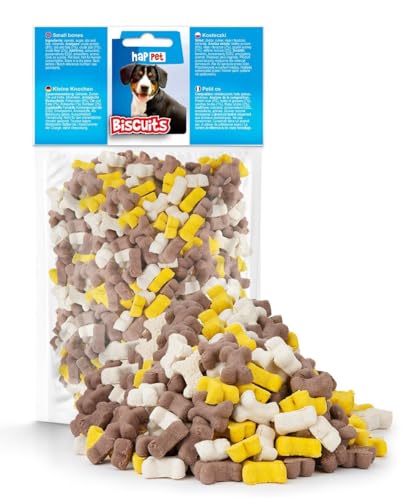 HAPPET® Leckereien für Hunde - 150g Kekse - leckere und gesunde Snacks für Hunde aller Rassen - Ideal zum Belohnen und Training - knusprig, natürlich, ohne künstliche Zusätze von Happet