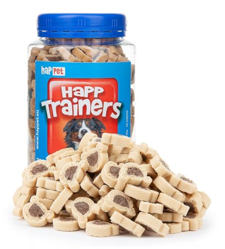 HAPPET® TRAINERS Bären 300g - Trainingshund-Herzchen, leicht verdauliche Lammkekse, ideal zum Trainieren, Spazieren und Belohnen eines Hundes jeder Rasse, auch Welpen von Happet