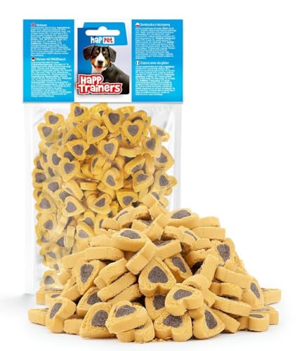 HAPPET® Wildherzen 200g - Leckereien für Hunde mit hoher Köstlichkeit, ideal zum Belohnen und Training, mit feinem Hundeft mit empfindlichem Magen von Happet