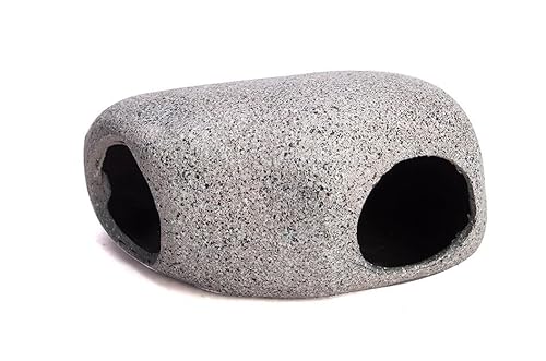 HAPPET Deko Terrarium Versteck Steinpfähle 18,5x10,5x8,5 cm - Imitation Felsen, Mehrstöckige Schale für Reptilien und Amphibien von Happet