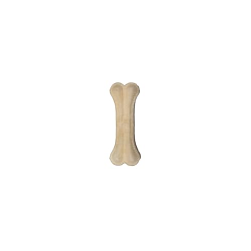 HAPPET HUNDEKOT weiß 10cm - 50 Stück - natürliche Rinderbissetiere - hart, sicher, Mundhygiene fördern und Stress abbauen von Happet