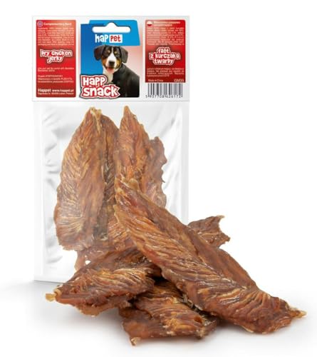 HAPPET Hähnchenfilet für Hunde - Harter natürlicher Beißring 100 g - Gesunde und leicht verdauliche Trainingsnack, proteinreich, fördert Mundhygiene und starke Zähne HAPPET Hähnchenfilet für Hunde - Harter natürlicher Beißring 100 g - Gesunde und leicht verdauliche Trainingsnack, proteinreich, fördert Mundhygiene und starke Zähne von Happet