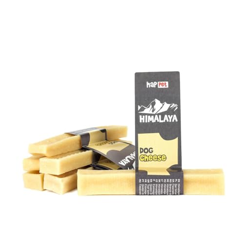 HAPPET Himalaya-Kaukäse für Hunde - 100% Natürlicher, Harter und Dauerhafter Beißring - Hochweiß, Fettarm, Ohne Zusätze - Fördert die Mundhygiene - Für mittlere und große Hunde ~ M (66-74g) von Happet