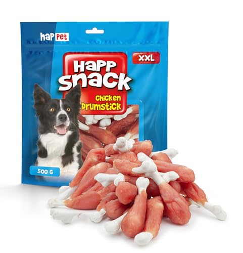 HAPPET Hundegnast - Kalkstab gehüllt 500 g - Natürlicher Dental Trainingsansatz, gesunde Protein-Leckerbissen zur Unterstützung von Zähnen und Zahnfleisch HAPPET Hundegnast - Kalkstab gehüllt 500 g - Natürlicher Dental Trainingsansatz, gesunde Protein-Leckerbissen zur Unterstützung von Zähnen und Zahnfleisch von Happet