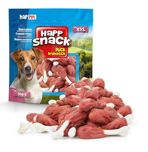 HAPPET Hundegröße - Entenstab mit Kalk 500 g - natürlicher Zahnbeiß, proteinhaltige Trainingsleckerei, unterstützt gesunde Zähne und Zahnfleisch HAPPET Hundegröße - Entenstab mit Kalk 500 g - natürlicher Zahnbeiß, proteinhaltige Trainingsleckerei, unterstützt gesunde Zähne und Zahnfleisch von Happet