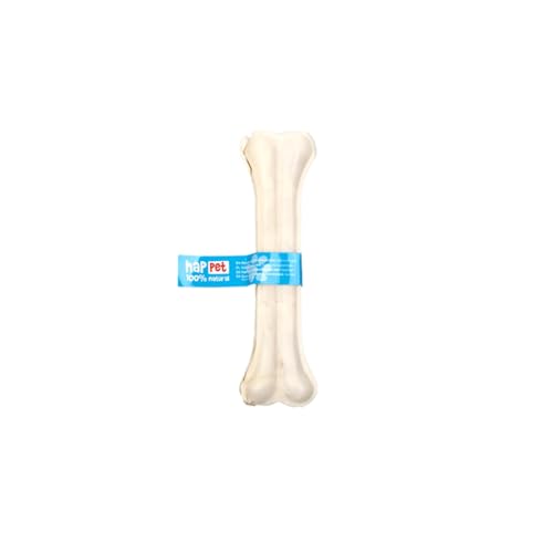 HAPPET Hundenknochen gepresst weiß 20cm - 5 Stück - natürliche Rinderbissetiere - hart, 100% verdaulich, Mundhygiene fördern und Stress abbauen HAPPET Hundenknochen gepresst weiß 20cm - 5 Stück - natürliche Rinderbissetiere - hart, 100% verdaulich, Mundhygiene fördern und Stress abbauen von Happet
