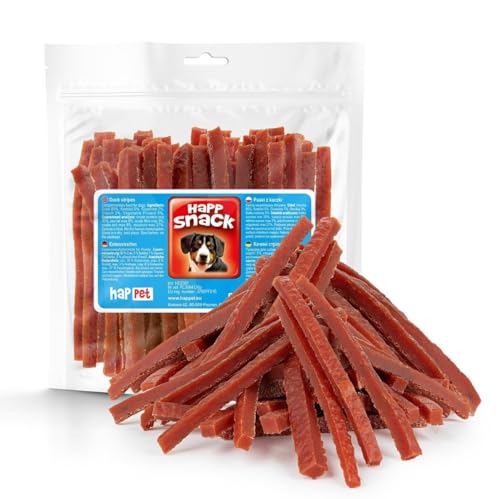 HAPPET Leckereien für Hunde - Fleisch Entenstreifen - natürliche Hunde Leckereien reich an Eiweiß - Gesunder Trainingspreis und Beißring für Hunde aller Rassen, leicht verdaulich HAPPET Leckereien für Hunde - Fleisch Entenstreifen - natürliche Hunde Leckereien reich an Eiweiß - Gesunder Trainingspreis und Beißring für Hunde aller Rassen, leicht verdaulich von Happet