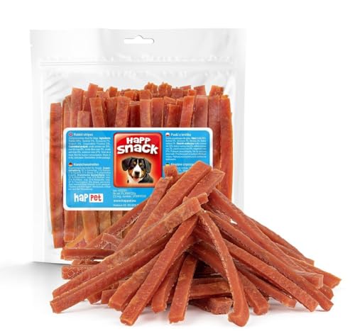 HAPPET Leckereien für Hunde - Fleisch Lammstreifen - natürliche Hunde Leckereien reich an Eiweiß - Gesunder Trainingspreis und Beißring für Hunde aller Rassen, leicht verdaulich HAPPET Leckereien für Hunde - Fleisch Lammstreifen - natürliche Hunde Leckereien reich an Eiweiß - Gesunder Trainingspreis und Beißring für Hunde aller Rassen, leicht verdaulich von Happet