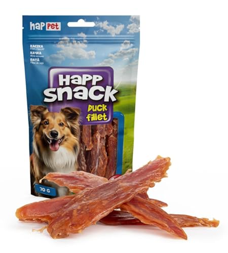 HAPPET Leckereien für Hunde - natürliche Entenfilets - leicht verdauliche proteinreiche Trainingsleckereien - gesunde Snacks und Preise für Hunde aller Rassen HAPPET Leckereien für Hunde - natürliche Entenfilets - leicht verdauliche proteinreiche Trainingsleckereien - gesunde Snacks und Preise für Hunde aller Rassen von Happet