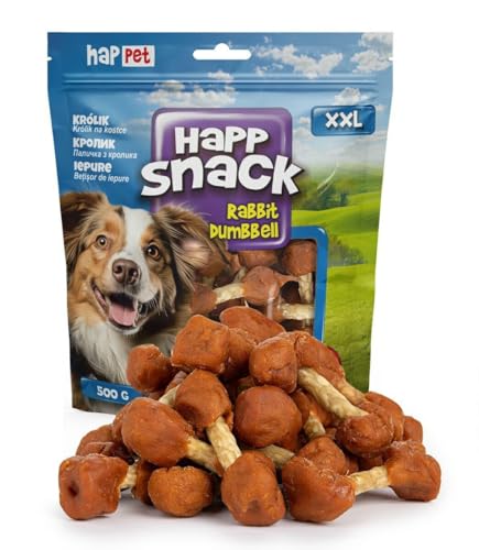 HAPPET Leckereien für Hunde - natürliche Kaninchen- und Rindleder Essstäbchen - gesunde proteinreiche Leckereien - leicht verdauliche Beißwürfe für Hunde aller Rassen und Größen HAPPET Leckereien für Hunde - natürliche Kaninchen- und Rindleder Essstäbchen - gesunde proteinreiche Leckereien - leicht verdauliche Beißwürfe für Hunde aller Rassen und Größen von Happet