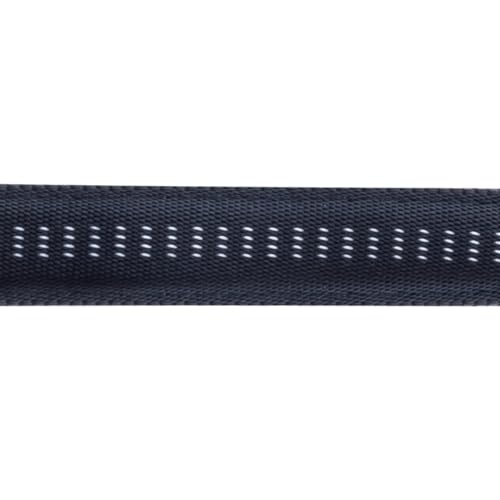 Happet JB44 Hundeleine und Halsband Soft Style 2,5 cm Größe XL (40 bis 64 cm) x L 120 cm aus Nylon, Beige/Schwarz von Happet