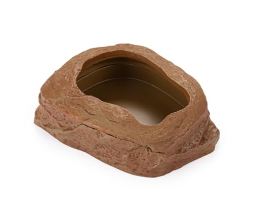 Happet Larvenschale für Terrarium 12,5x10x4,5cm mit Deckel - Schale für Futterinsekten, Wasser und Reptilienfutter, Amphibien und Schnecken, Felsenoptik Happet Larvenschale für Terrarium 12,5x10x4,5cm mit Deckel - Schale für Futterinsekten, Wasser und Reptilienfutter, Amphibien und Schnecken, Felsenoptik von Happet