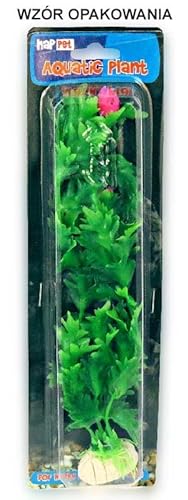 Kunstpflanze grün mit Blüte 10 cm von happet