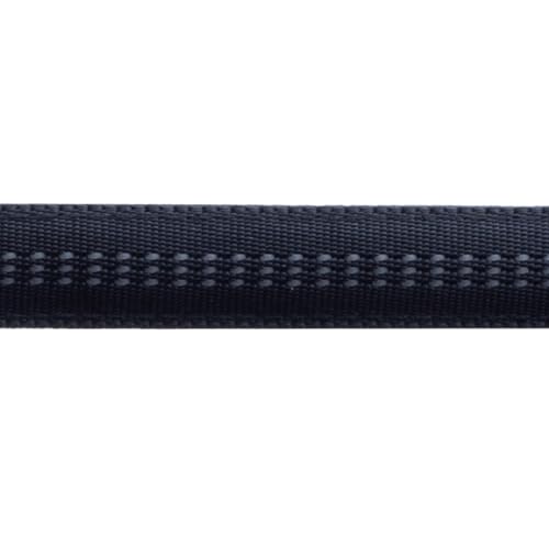 Leine und Halsband Soft Style 1 cm Größe S (21 bis 33 cm) x L HAPPET JR41 Hundespielzeug 120 cm Nylon schwarz reflektierend von Happet