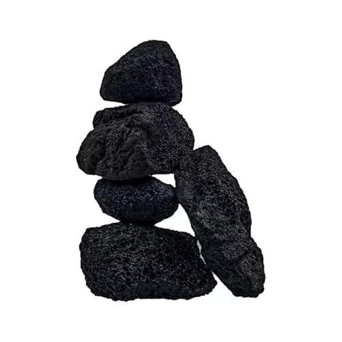 Schwarze Lavastein Set für Aquarium Puzzle 0,5kg von Happet