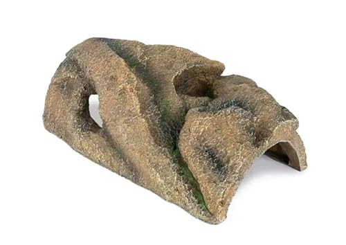XL-Höhle Reptile Hide Cave - Naturterrarium für Frösche, Eidechsen, Schlangen und Amphibien | Realistische Höhle-Versteck für exotische Tiere von Happet