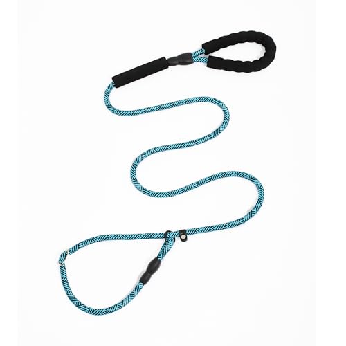 Happilax Retriever Leash, Verbesserte Anti-Würge-Wirkung, Textilmaterial, Bequemer Griff, Längenverstellbar, Strapazierfähiges Nylon, Einfach zu handhaben - 185 cm - Blau Happilax Retriever Leash, Verbesserte Anti-Würge-Wirkung, Textilmaterial, Bequemer Griff, Längenverstellbar, Strapazierfähiges Nylon, Einfach zu handhaben - 185 cm - Blau von Happilax