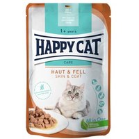 HAPPY CAT Care Nassfutter Katze Adult, Haut & Fell, Meat in Sauce 20x85 g von Happy Cat