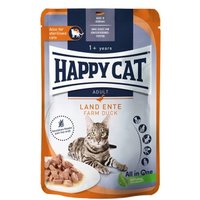 HAPPY CAT Culinary Nassfutter Katze Adult, Land Ente, Meat in Sauce 20x85 g von Happy Cat