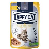 HAPPY CAT Culinary Nassfutter Katze Adult, Land Geflügel, Meat in Sauce 20x85 g von Happy Cat