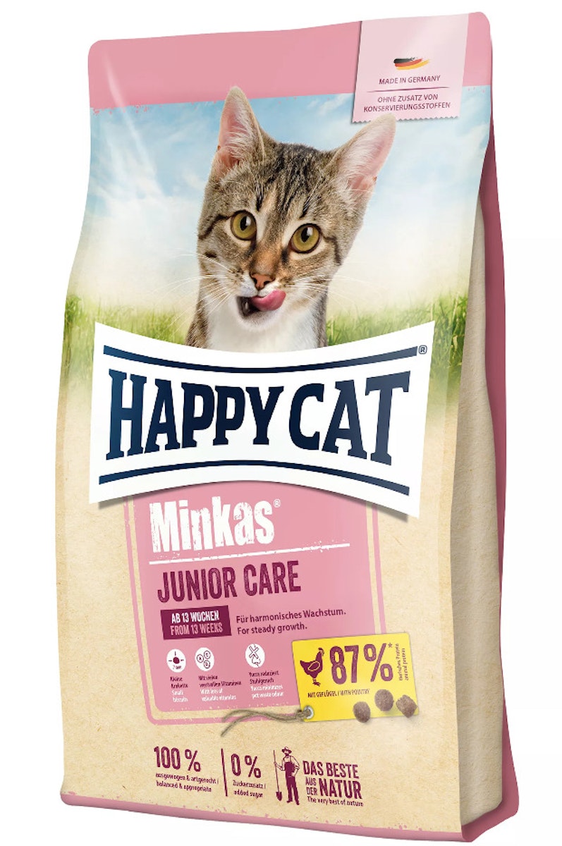 HAPPY CAT Minkas Junior Care Geflügel Katzentrockenfutter von Happy Cat