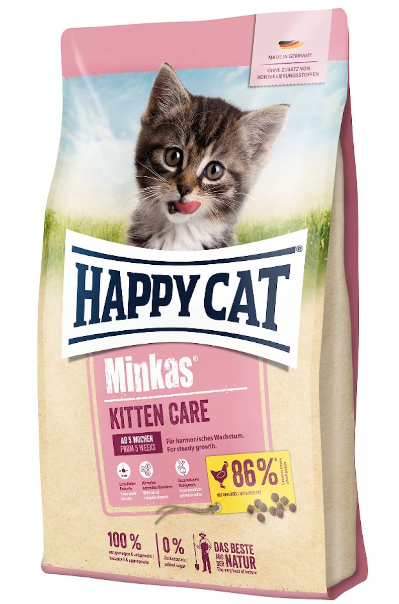 HAPPY CAT Minkas Kitten Care Geflügel Katzentrockenfutter von Happy Cat