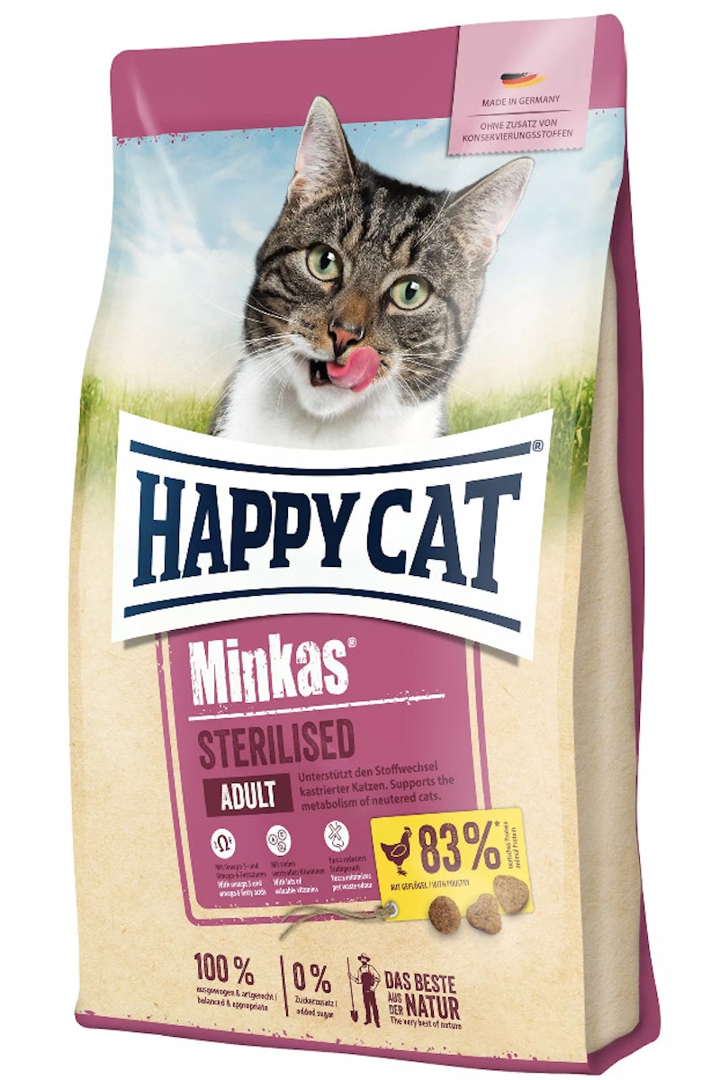 HAPPY CAT Minkas Sterilised Geflügel Katzentrockenfutter von Happy Cat
