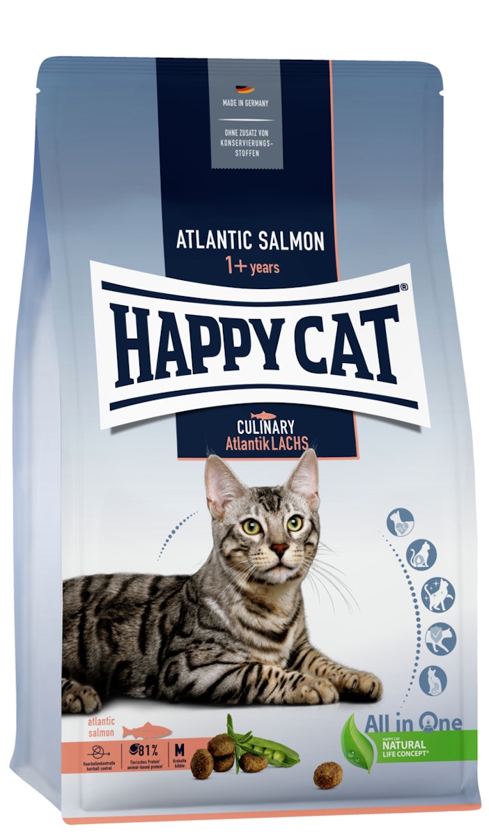 HAPPY CAT Supreme Culinary Adult Atlantik-Lachs Katzentrockenfutter von Happy Cat