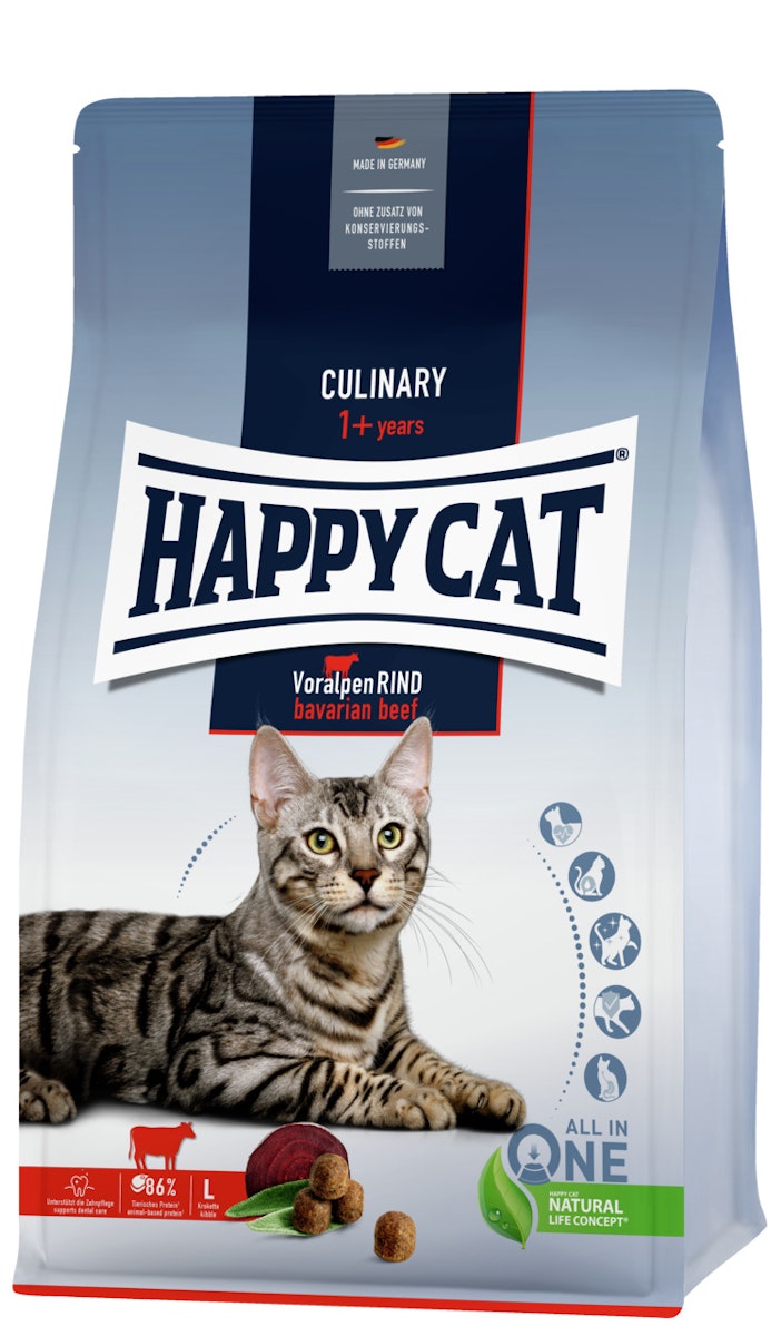 HAPPY CAT Supreme Culinary Voralpen-Rind Katzentrockenfutter von Happy Cat