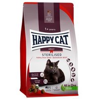 HAPPY CAT Trockenfutter Katze Adult, Sterilised, Voralpen-Rind 1,3 kg von Happy Cat