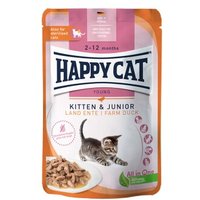 HAPPY CAT Young Nassfutter Katze Kitten & Junior, Land Ente, Meat in Sauce 20x85 g von Happy Cat