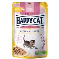 HAPPY CAT Young Nassfutter Katze Kitten & Junior, Land Geflügel, Meat in Sauce 20x85 g von Happy Cat