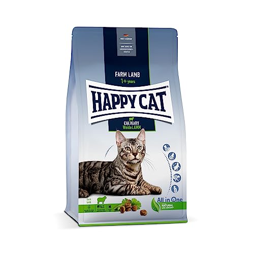 Happy Cat 70548 - Culinary Adult Weide Lamm - Katzen-Trockenfutter für ausgewachsene Katzen und Kater - 1,3 kg Inhalt von Happy Cat