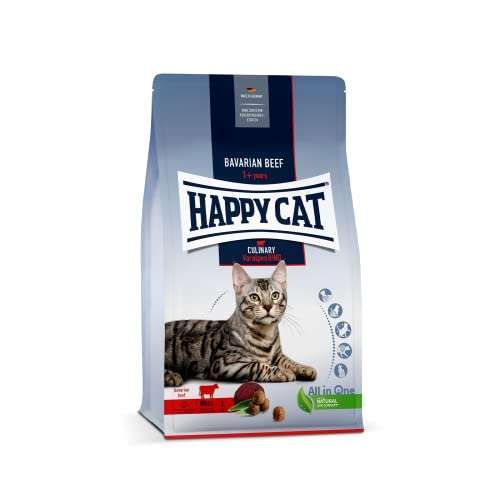 Happy Cat 70559 - Culinary Adult Voralpen Rind - Katzen-Trockenfutter für ausgewachsene Katzen und Kater - 4 kg Inhalt von Happy Cat
