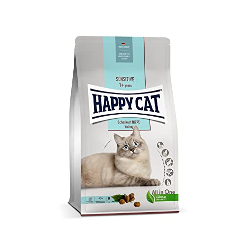 Happy Cat 70606 - Sensitive Schonkost Niere - nierenschonendes Katzen-Trockenfutter mit Geflügel - 300 g Inhalt von Happy Cat