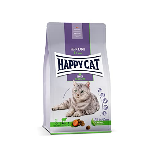 Happy Cat 70613 - Senior Weide Lamm - Katzen-Trockenfutter für Katzensenioren ab dem 8. Lebensjahr - 300 g Inhalt von Happy Cat