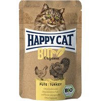 Happy Cat Bio Pouch 6 x 85 g - Bio-Huhn & Bio-Pute von Happy Cat