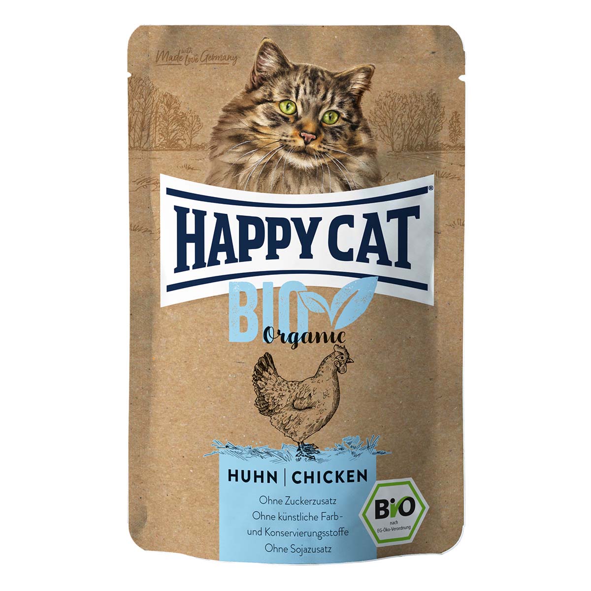 Happy Cat Bio Pouch Huhn 24x85 g von Happy Cat