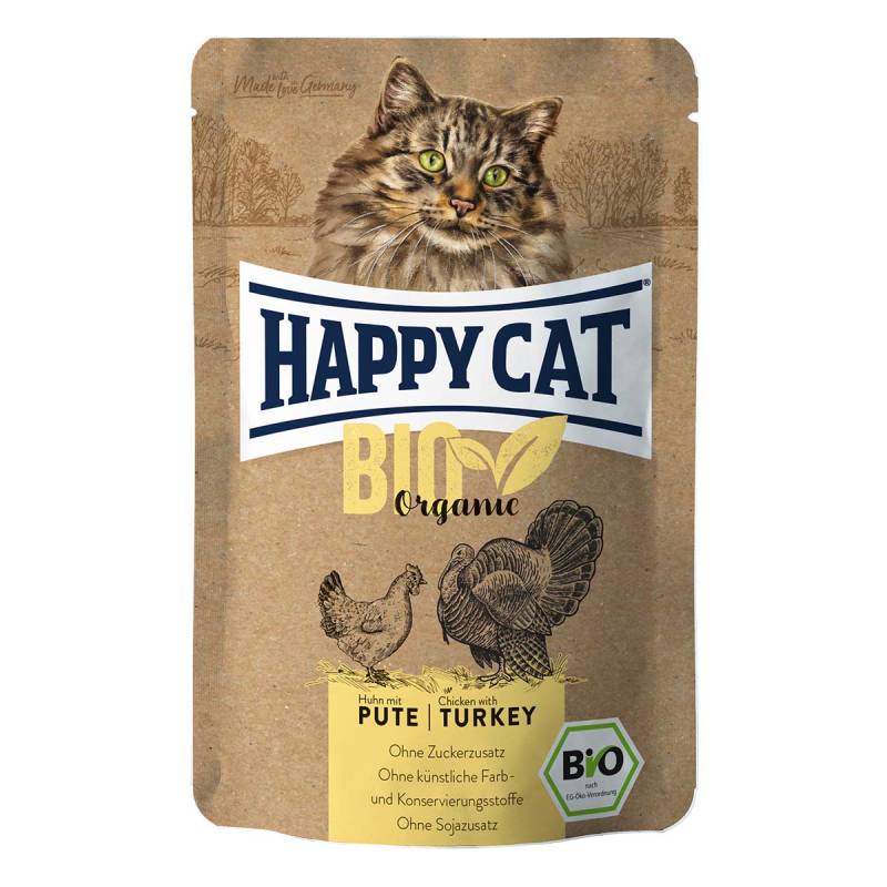 Happy Cat Bio Pouch Huhn & Pute 24x85 g von Happy Cat