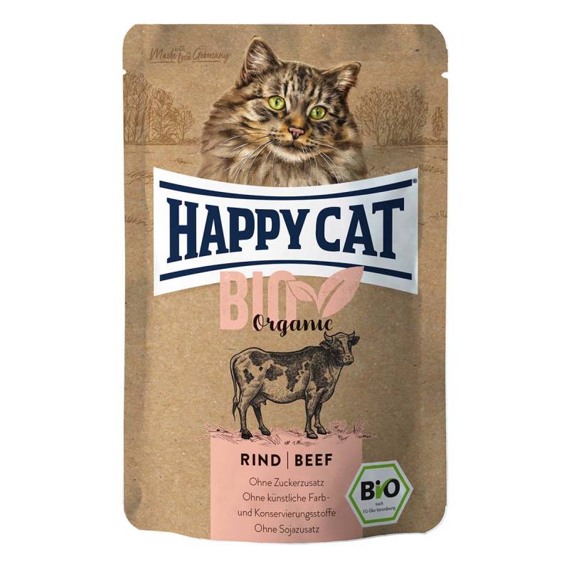 Happy Cat Bio Pouch Rind 12x85 g von Happy Cat