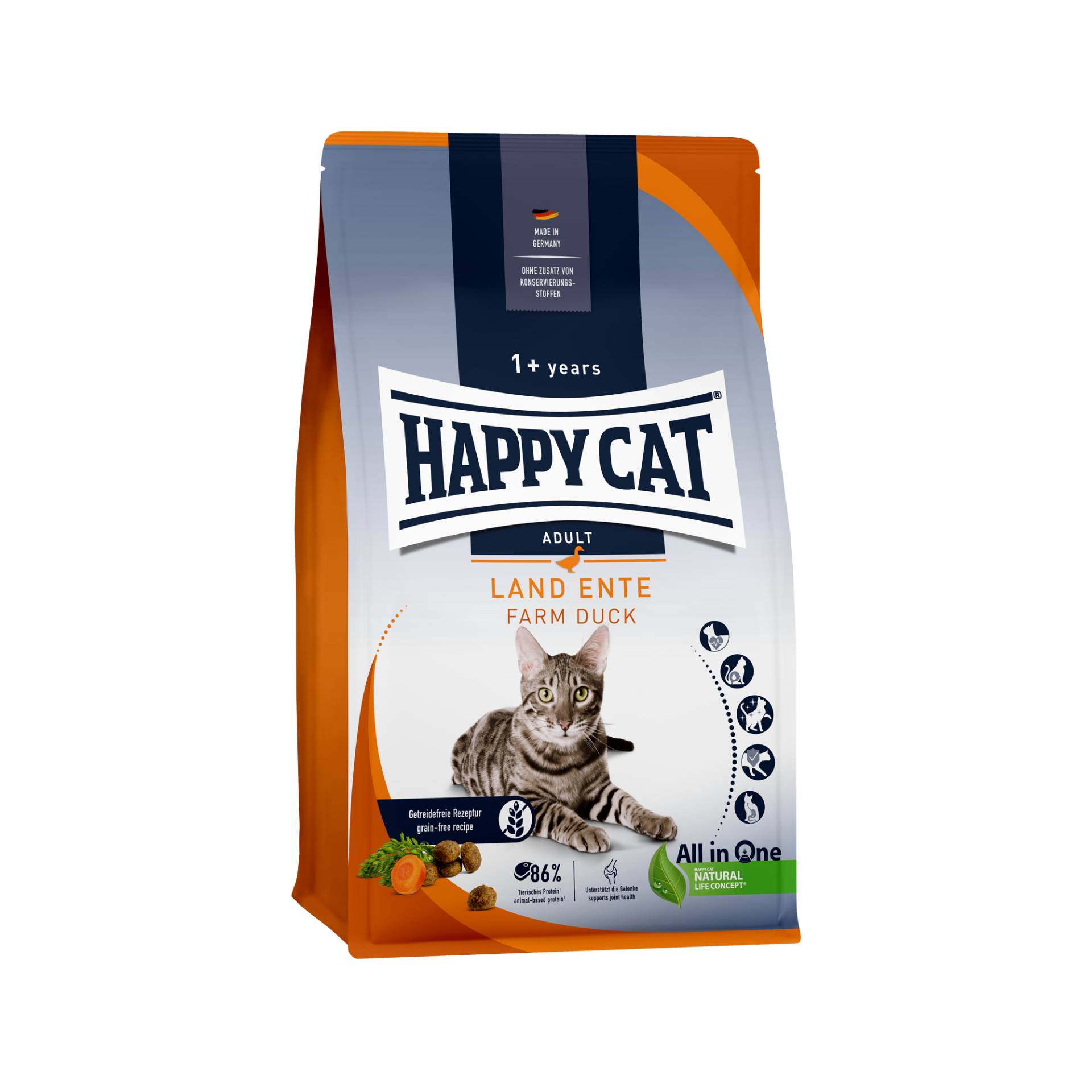 Happy Cat Culinary Adult Katzenfutter - Ente - 4 kg von Happy Cat