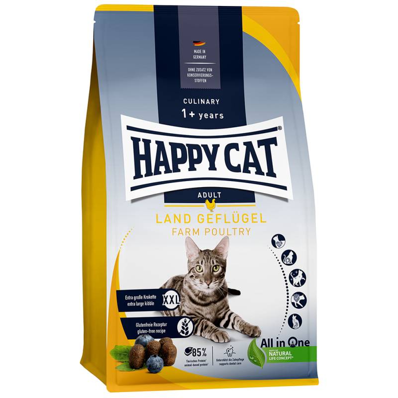 Happy Cat Culinary Adult Land-Geflügel  - Sparpaket: 2 x 1,3 kg von Happy Cat