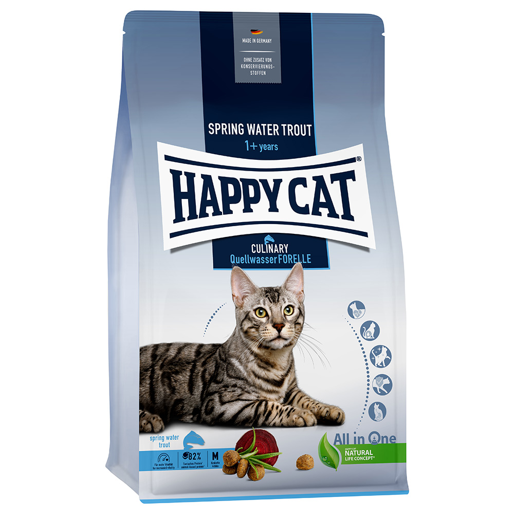 Happy Cat Culinary Adult Quellwasser-Forelle  - Sparpaket: 2 x 1,3 kg von Happy Cat