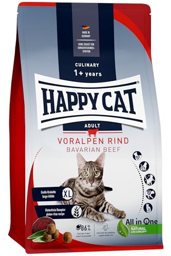 Happy Cat Culinary Adult Voralpen Rind M - Katzen-Trockenfutter für ausgewachsene Katzen und Kater - 4 kg Happy Cat Culinary Adult Voralpen Rind M - Katzen-Trockenfutter für ausgewachsene Katzen und Kater - 4 kg von Happy Cat