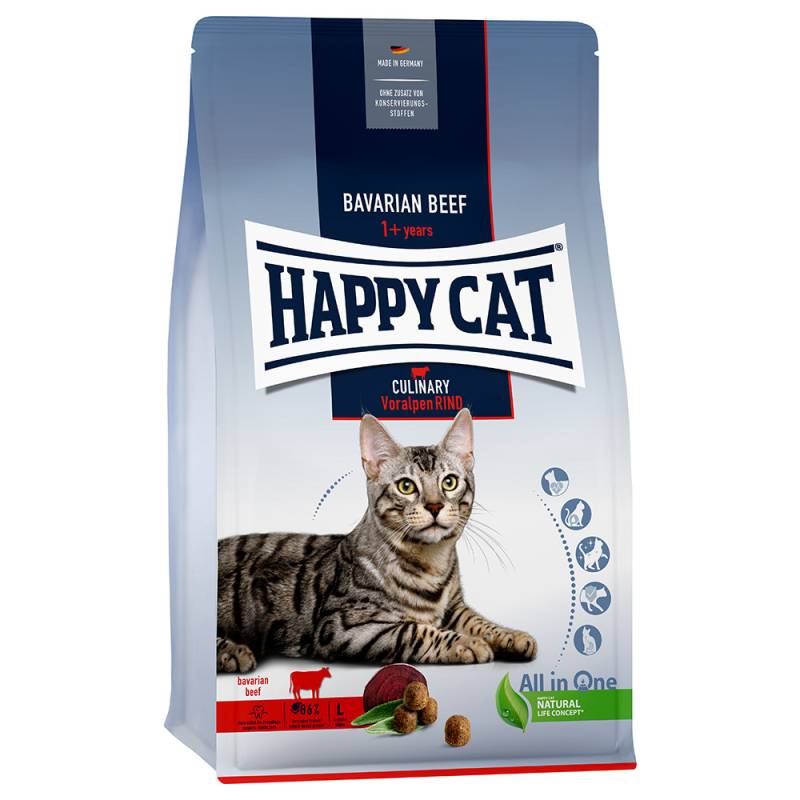 Happy Cat Culinary Adult Voralpen-Rind - Sparpaket: 2 x 1,3 kg von Happy Cat