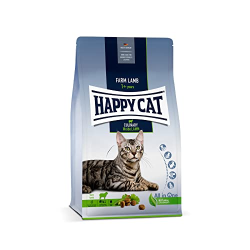 Happy Cat 70550 - Culinary Adult Weide Lamm - Katzen-Trockenfutter für ausgewachsene Katzen und Kater - 10 kg Inhalt, arttypisch von Happy Cat
