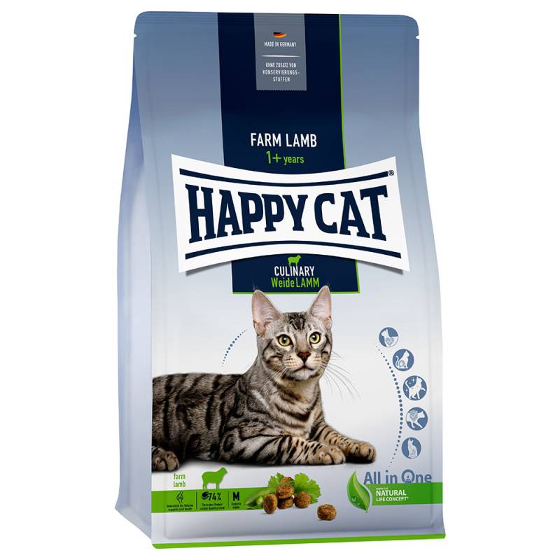 Happy Cat Culinary Adult Weide-Lamm - Sparpaket: 2 x 1,3 kg von Happy Cat