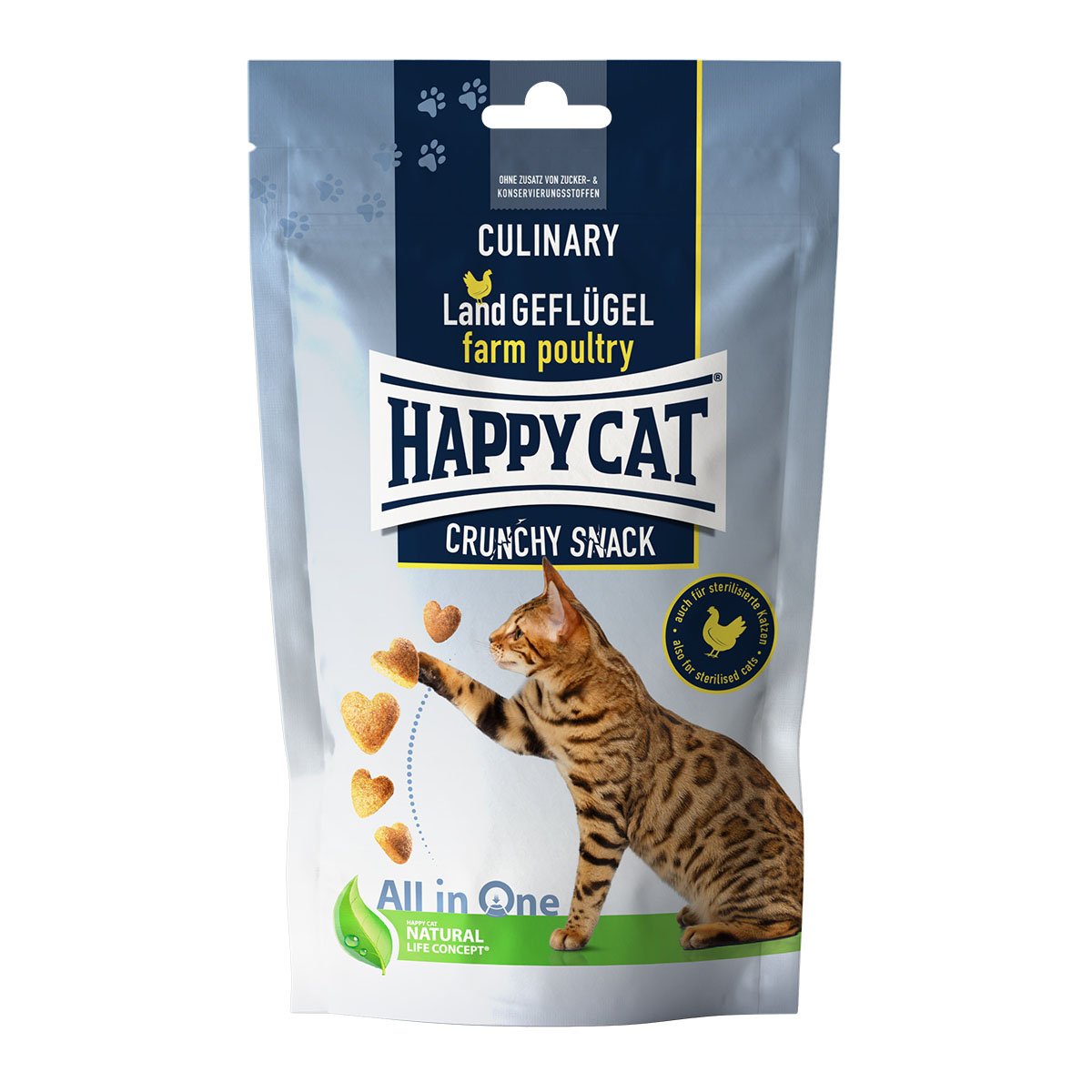 Happy Cat Culinary Crunchy Snack Land-Geflügel 5x70g von Happy Cat