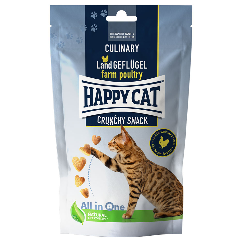 Happy Cat Culinary Crunchy Snack Land Geflügel - 70 g von Happy Cat